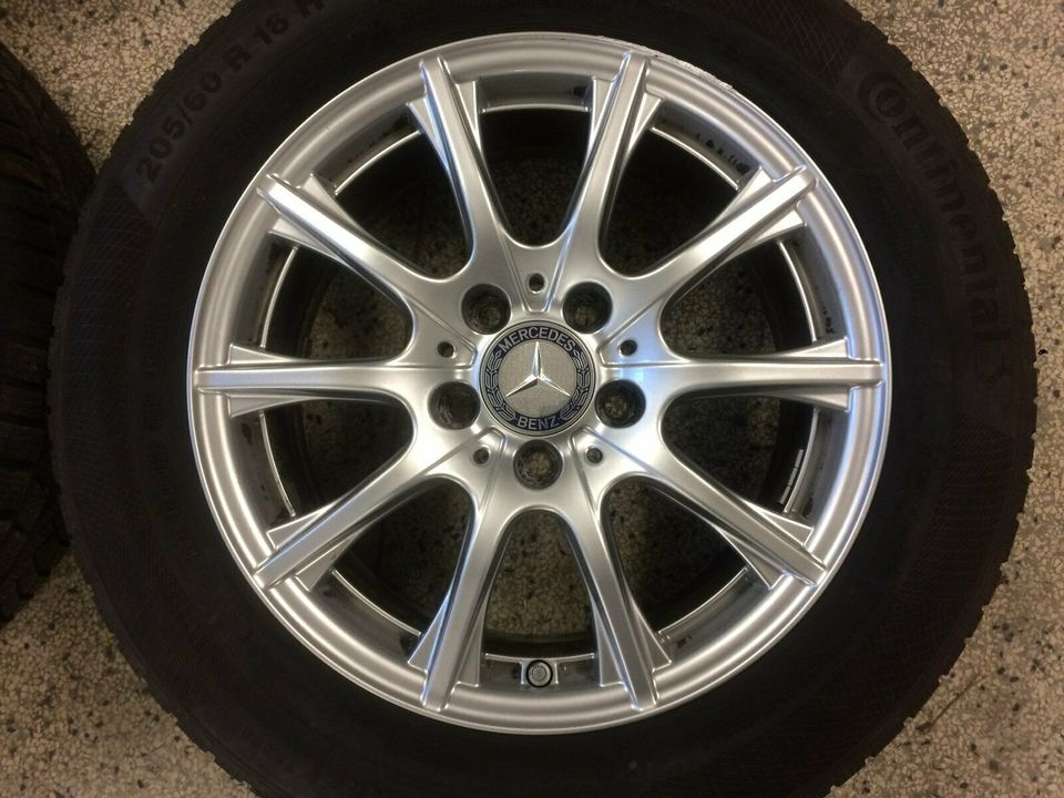 16 Zoll Mercedes C Klasse W205 6,5Jx16 ET38 5x112 205/60 RDKS Win in Klein-Winternheim