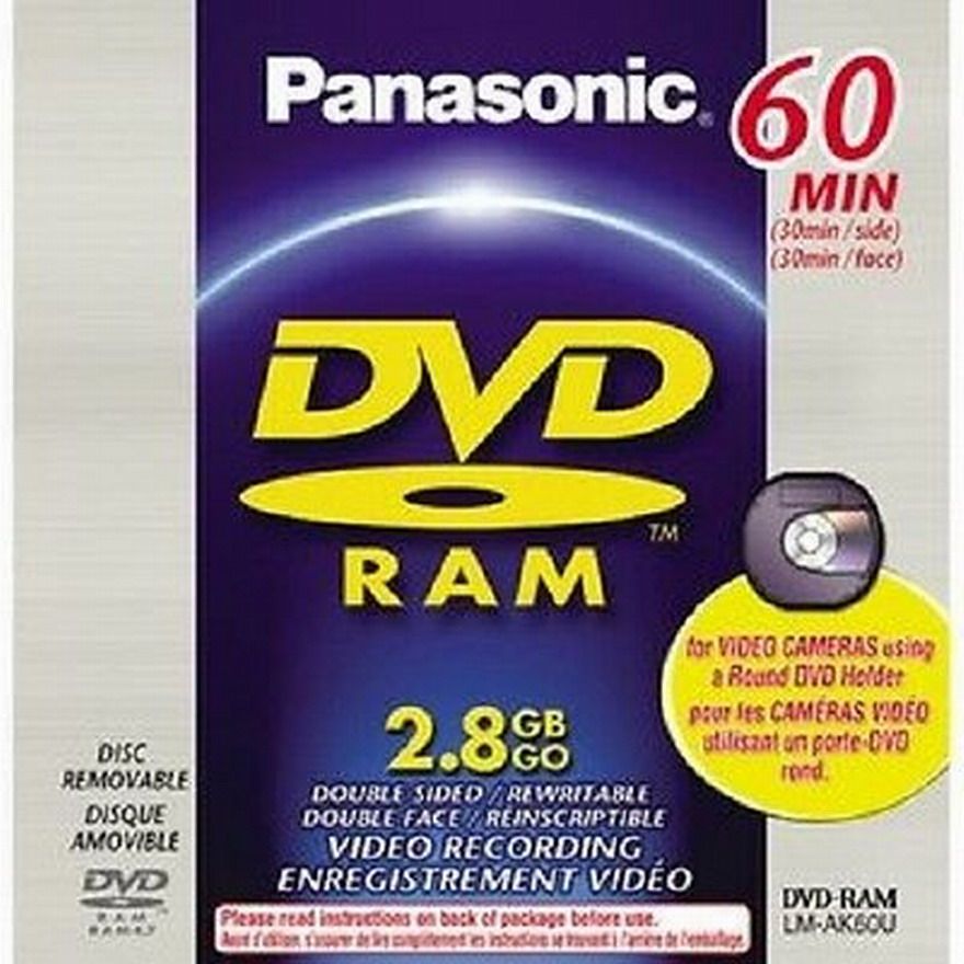 Panasonic LM-AK60JE Mini DVD-RAM 2,8 GB Double Side + DVD Halter in Aichach