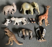 Schleich: Tiere Elefant Giraffe Schneetiger Adler Tyrannosaurus Nordrhein-Westfalen - Mönchengladbach Vorschau