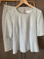 Hugo Boss Set Bluse/Shirt peplum mit Etui Rock grau 34/XS Baden-Württemberg - Heilbronn Vorschau
