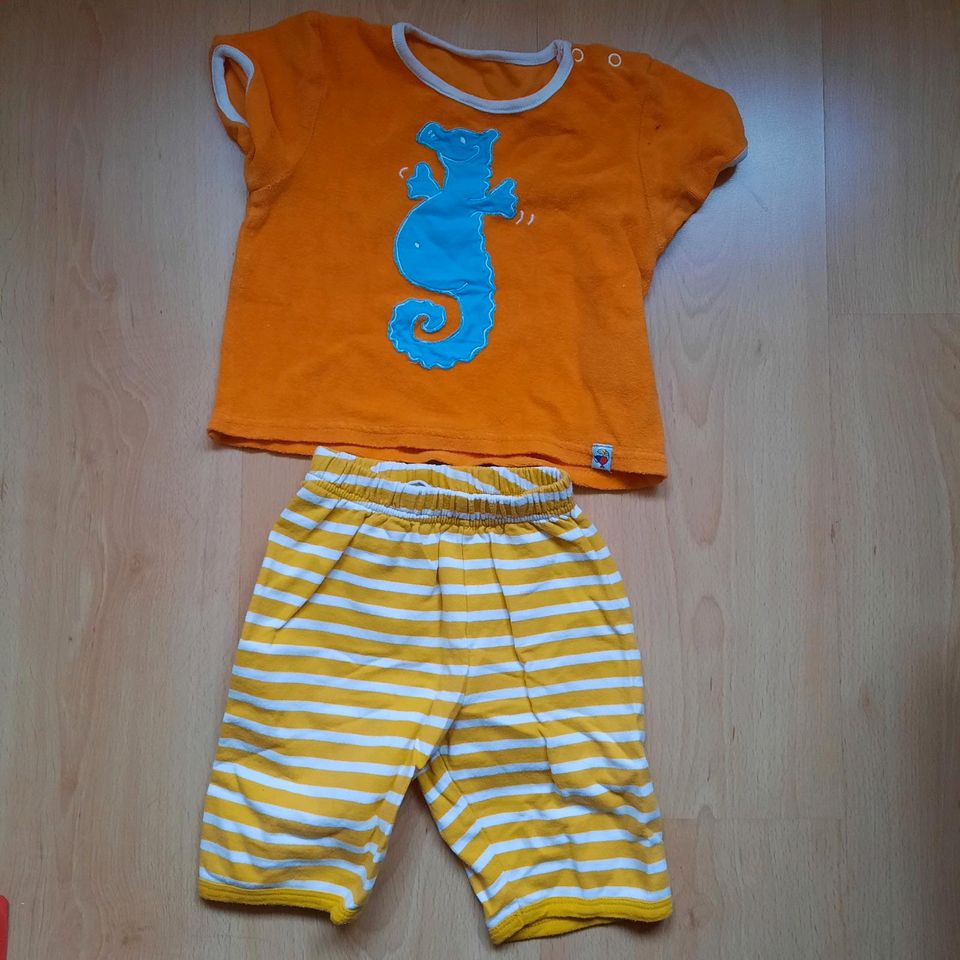 Sommer-Set Frottee Jako-o Gr. 68/74 Shirt "Seepferdchen"+Hose in Göttingen