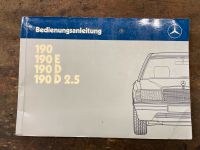 W201 190E 190D Original Bedienungsanleitung Mercedes Benz Heft Bayern - Kirchheim in Schwaben Vorschau