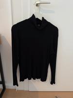 Rollkragen Turtleneck Shirt gerippt H&M L schwarz Stuttgart - Stuttgart-Süd Vorschau