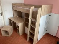 Hochbett mit Kleiderschrank, Schreibtisch und Regal Thüringen - Frankenblick Vorschau