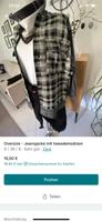Oversized Übergangsjacke Jeansjacke kariert boucle Zara Hessen - Hofheim am Taunus Vorschau