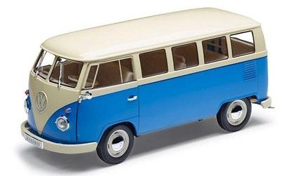 Modellauto 1:18, T1 1963, Blau/Weiß, Klassik Kollektion *Borgmann