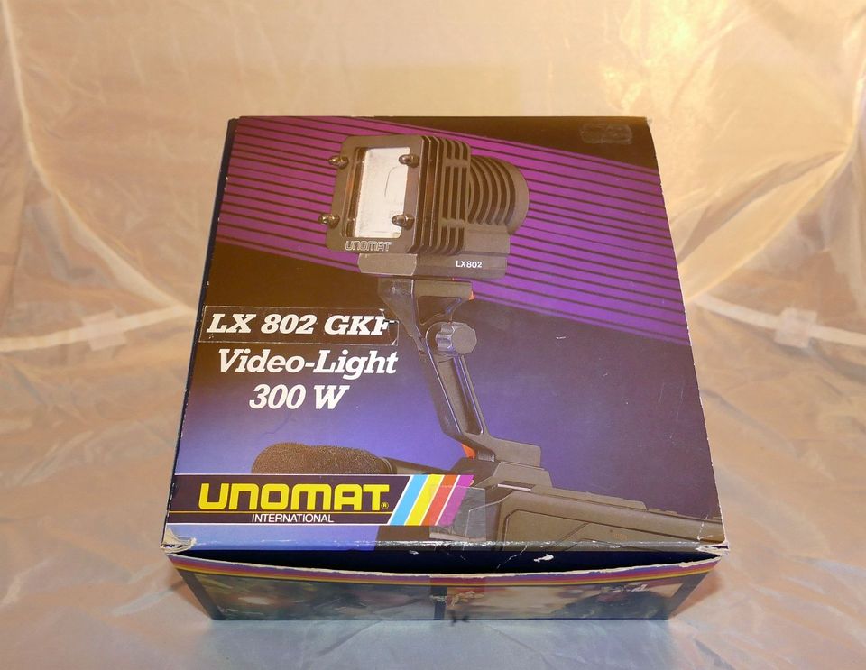 Vintage Leuchte - Unomat Video Light LX 802 - 300W in OVP in Ratekau