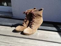 braune Schnürstiefel von Catwalk 39 aus Wildleder 7cm Absatz Dresden - Briesnitz Vorschau