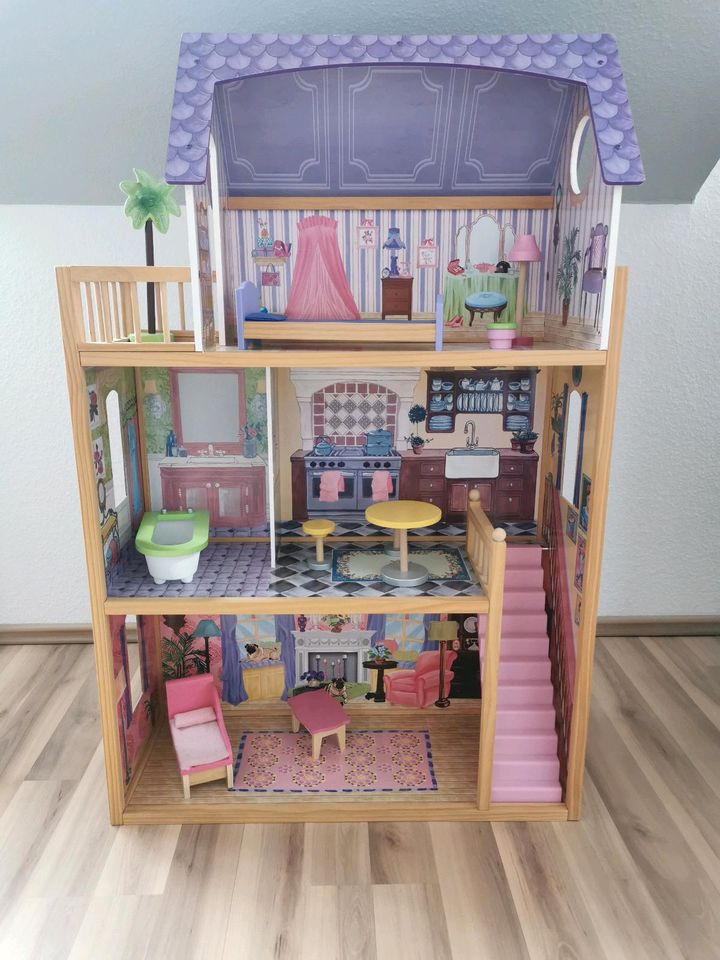 KidKraft Puppenhaus Kayla 73,7×33,7×114,3 cm (Barbiehaus) in Zornheim