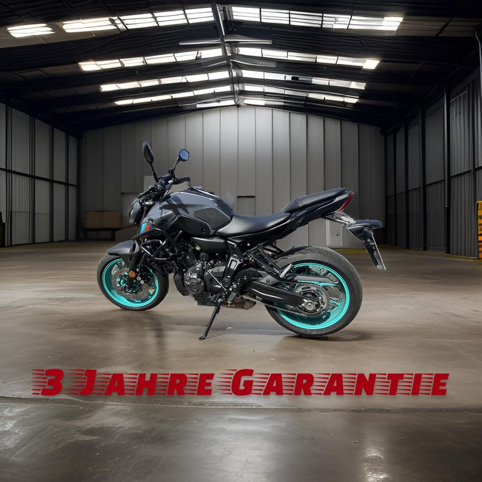 Yamaha MT-07 Cyan Storm 3 Jahre Garantie - Wie neu in Paderborn