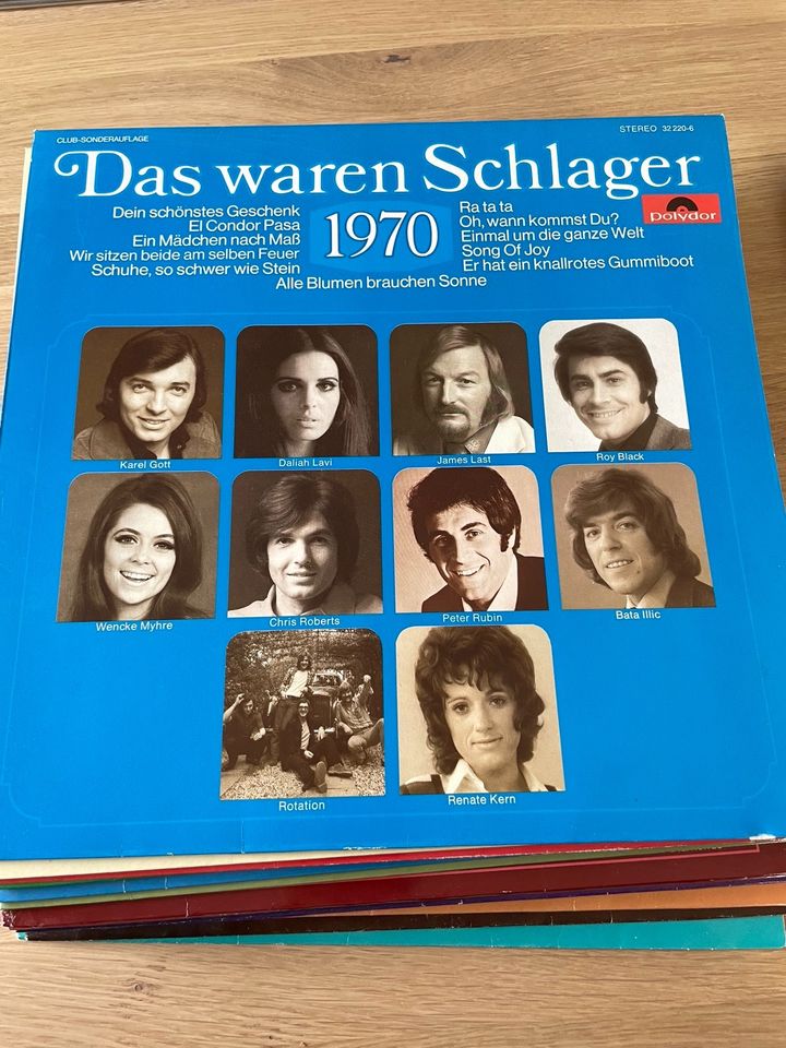 Schallplatten das waren Schlager 1951 - 1976 LP Sammlung in Pfofeld