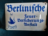 Altes Emailschild "Berlinische Feuerversicherungsanstalt" Bayern - Polsingen Vorschau