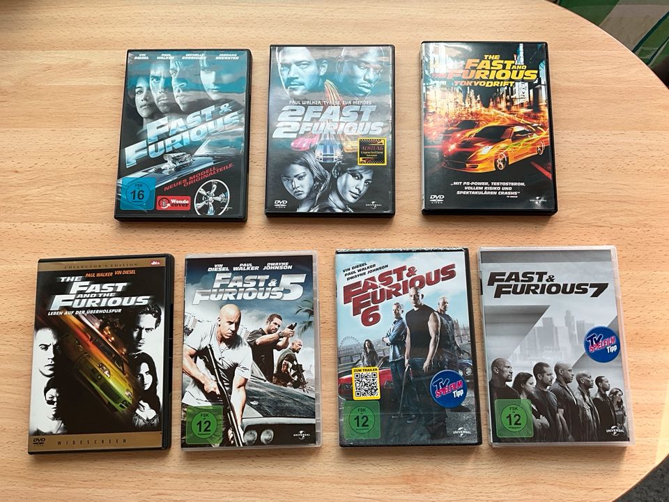 7 DVDs „Fast & Furious“ in Rehlingen-Siersburg