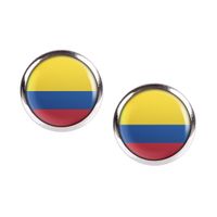 Mylery Ohrstecker Paar mit Motiv Kolumbien Colombia Bogotá Flagge Hessen - Trendelburg Vorschau