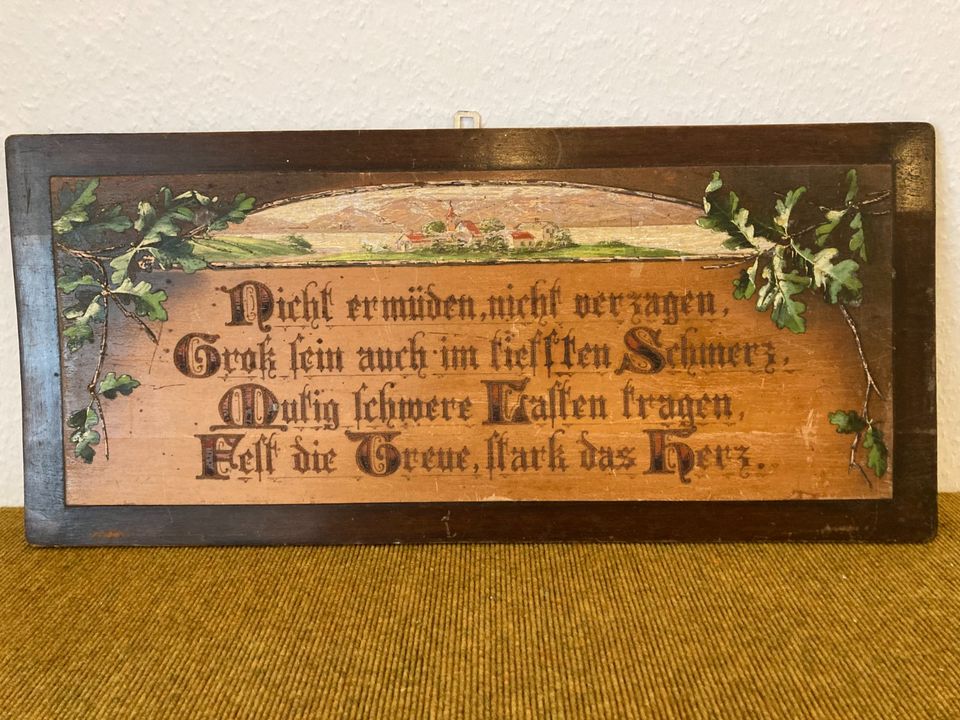 Holzbild, Wandbild mit Spruch in Lüdenscheid