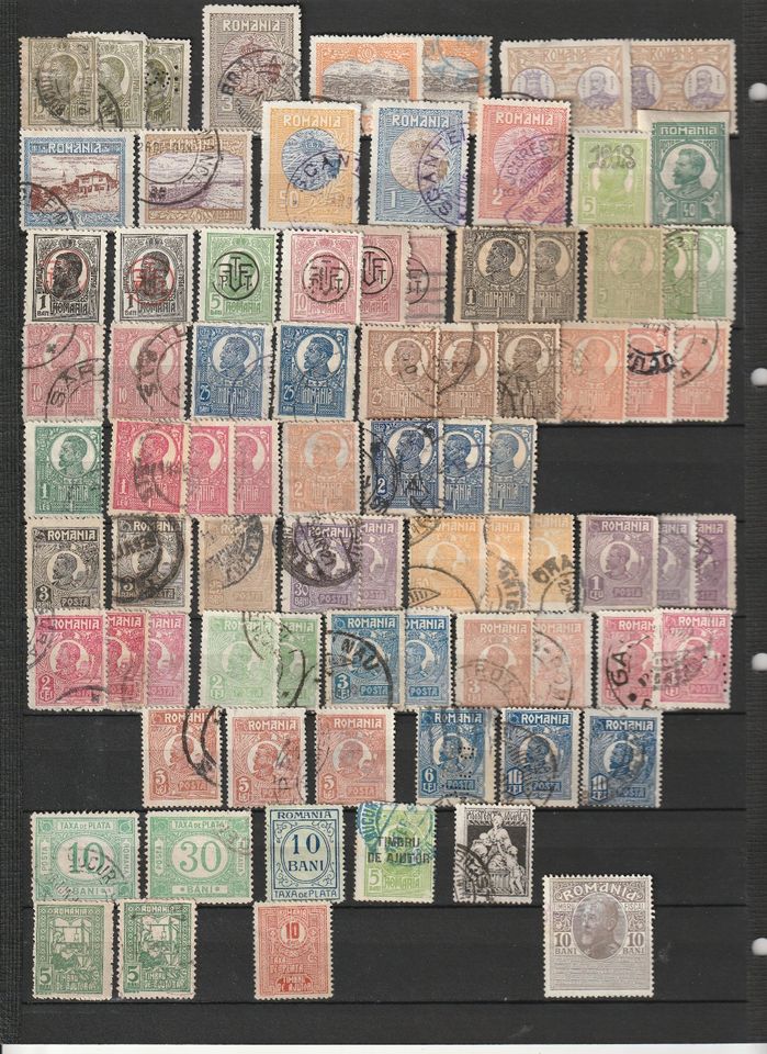 Alte Briefmarken aus Rumänien in Gütersloh