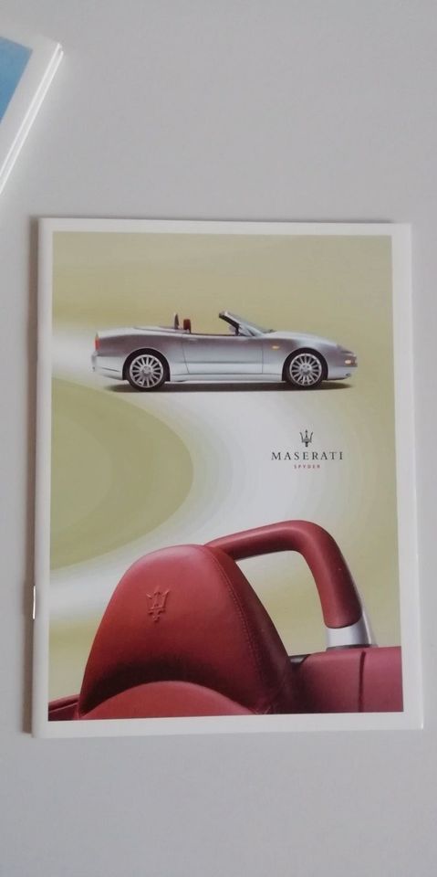 Maserati Spyder Prospekt in Hamburg