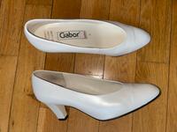 Gabor Pumps 4/37 weiß Leder Berlin - Lichterfelde Vorschau