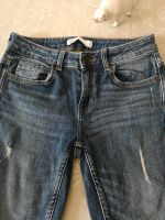 Zara 36 S Mädchen Jeans dark blue Denim destroyed XS Hamburg-Nord - Hamburg Langenhorn Vorschau