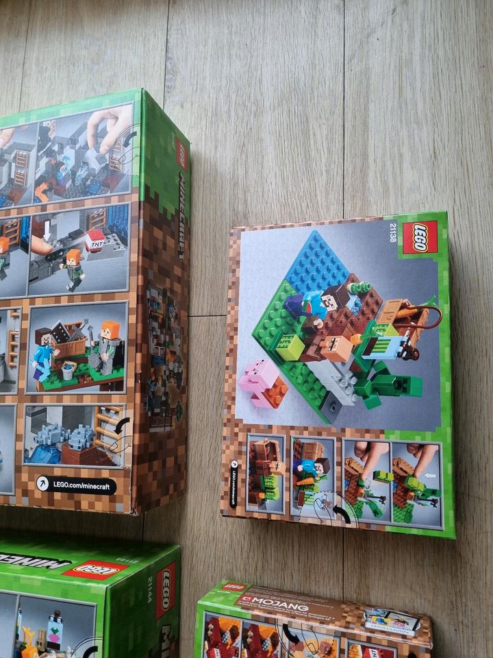 LEGO Minecraft Sets 21138 + 21139 + 21144 + 21147 NEU & OVP in Lübeck