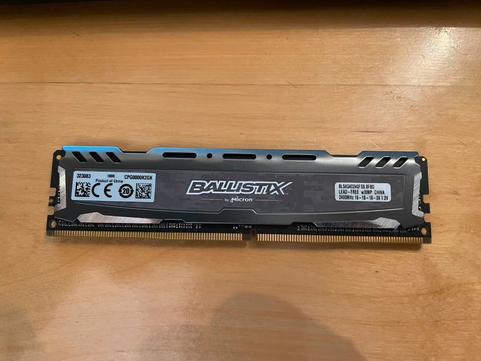 4x 4GB DDR4 RAM Crucial Ballistix BLS2K4G4D240FSB in München