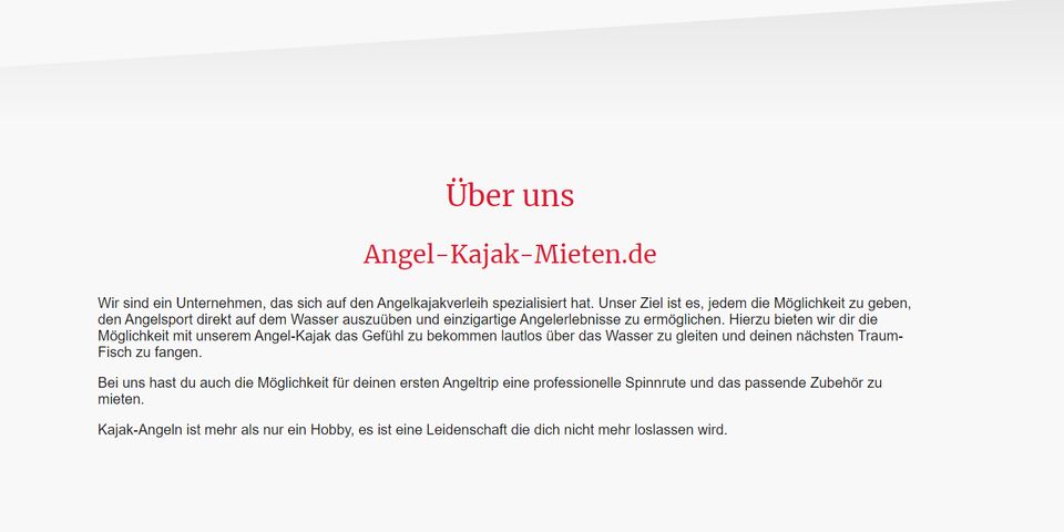 Angelkajak leihen | Angel-Kajak-Mieten.de | Dein Angel-Erlebnis in Datteln