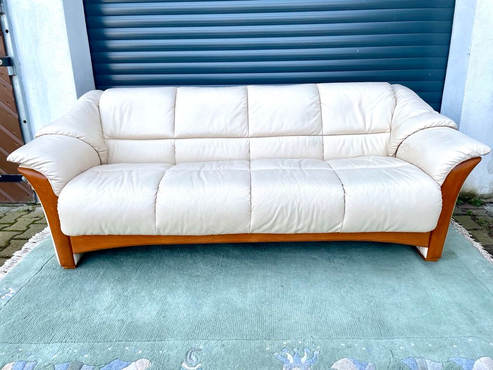 Stressless Ekornes Leder Couch original Norway in Bensheim