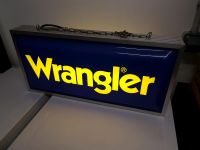 Große Wrangler Jeans Leuchte Reklame Licht Haus Schild Holz Rheinland-Pfalz - Mehlbach Vorschau