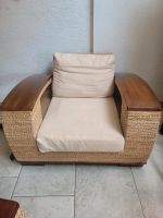 Massives Rattan Sofa und Sessel - Mahagoniholz - Handgefertigt Baden-Württemberg - Asperg Vorschau