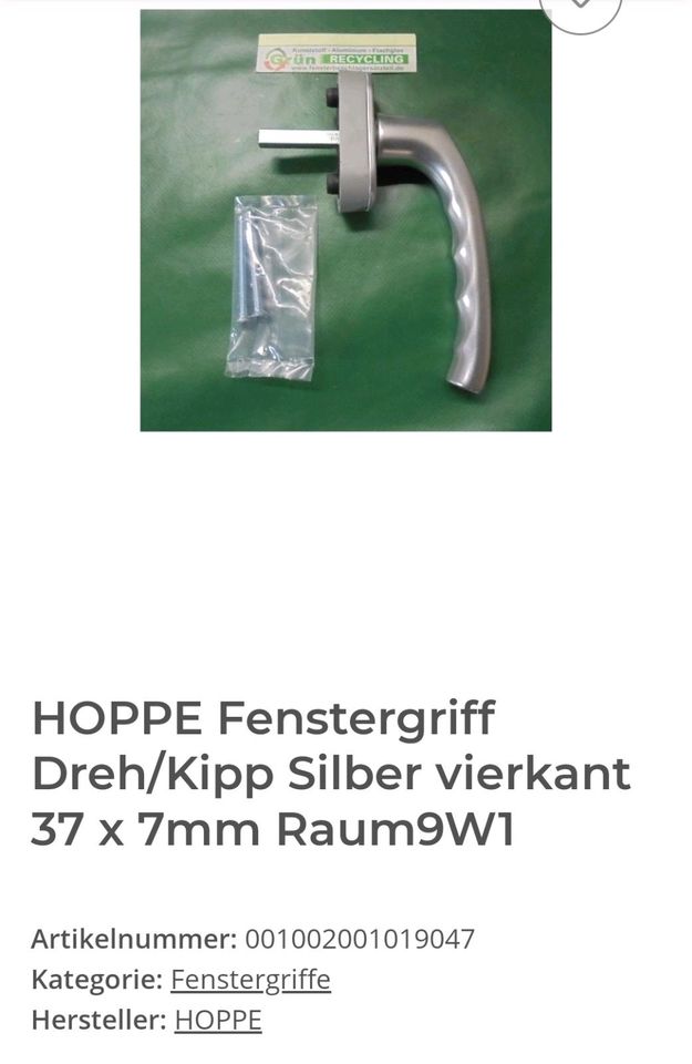 HOPPE Fenstergriff in Schloß Holte-Stukenbrock