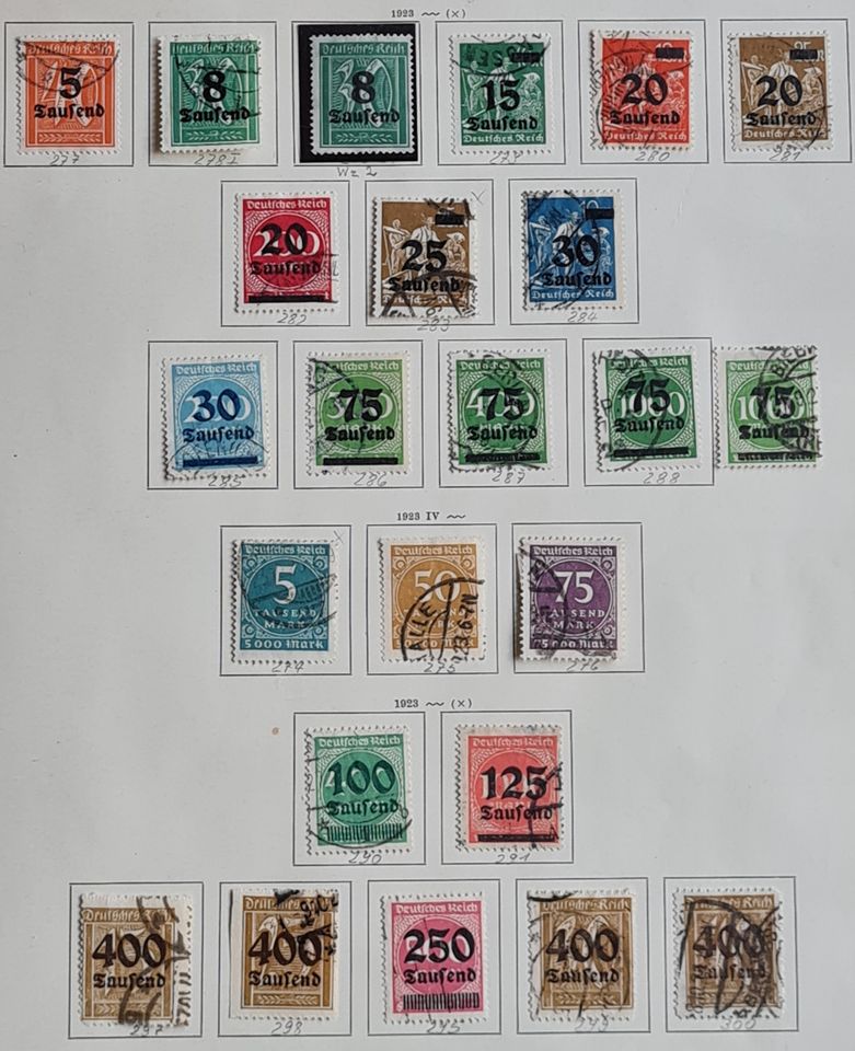 Briefmarkensammlung Deutsches Reich 1872-1923 Brustschilde incl. in Kriebstein