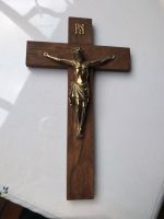 Altes Kruzifix - Holzkreuz mit Messingfigur Bayern - Redwitz a d Rodach Vorschau