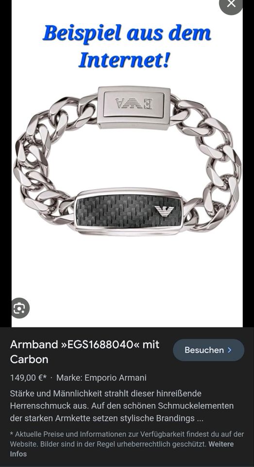 Orginal Armani Herrenarmband Weihnachtsgeschenk inkl. Box in  Baden-Württemberg - Baiersbronn | eBay Kleinanzeigen ist jetzt Kleinanzeigen