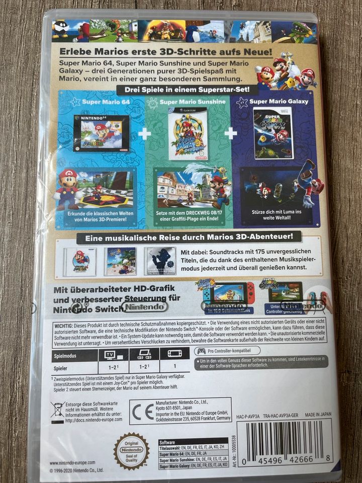 Super Mario 3D All Stars - Nintendo Switch NEU OVP in Straßenhaus