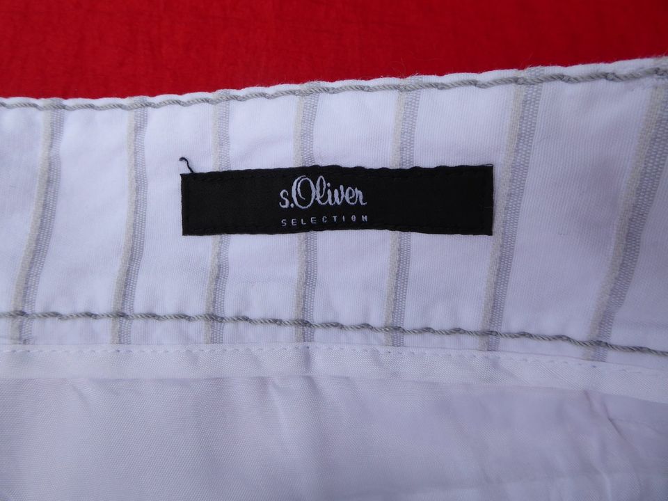 s. Oliver Stoff-Hose Damen Chino-Hose Sommer-Hose Gr. 38 weiß fei in Flintbek