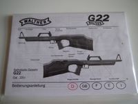 Bedienungsanleitung für das Gewehr Walther G22, Cal. .22l.r. Aachen - Aachen-Haaren Vorschau