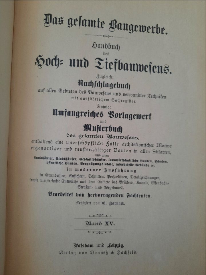 Das gesamte Baugewerbe - Handbuch des Hoch- und Tiefbauwesen in Berlin