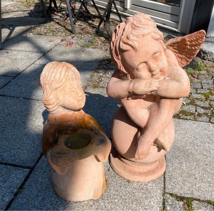 2 Gartenfigur Engel Deko Steinfigur in Dresden