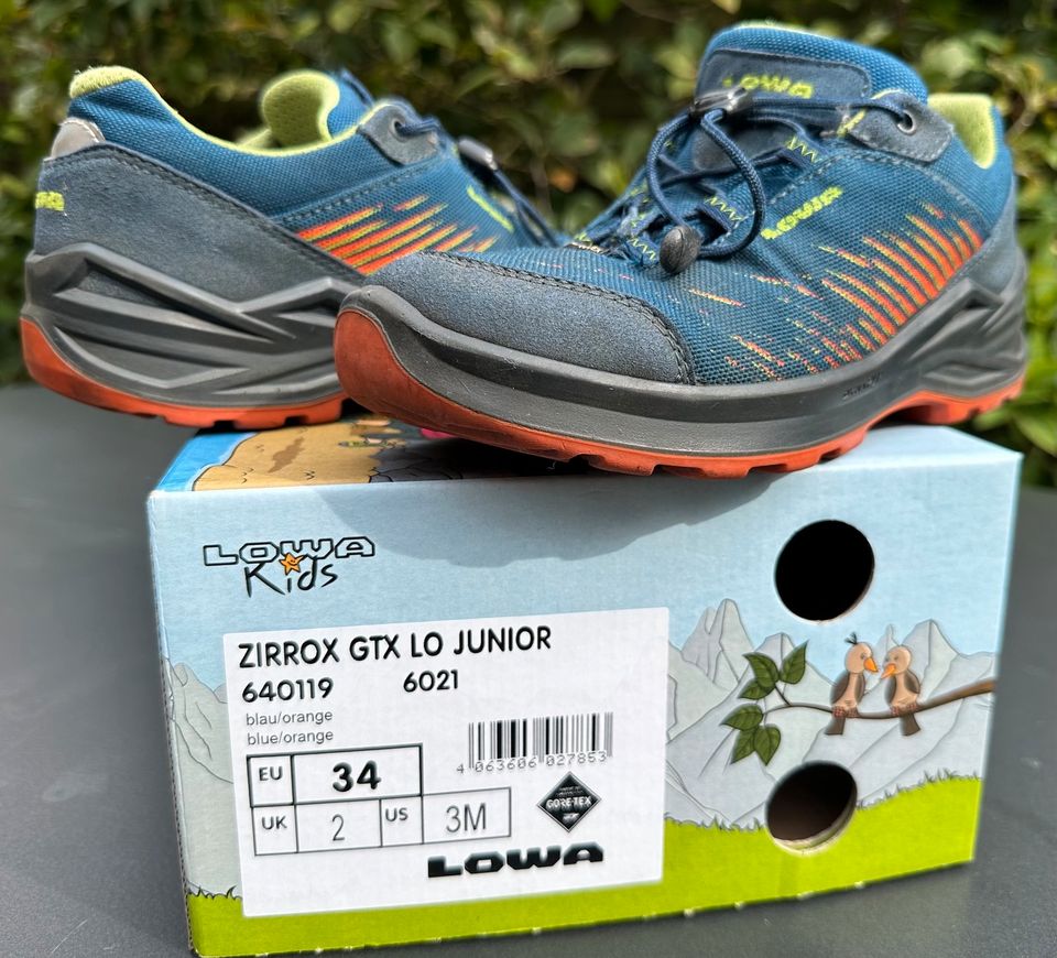 Lowa ZIRROX GTX LO JUNIOR Kinderschuhe Gr. 34 in Hemmingen