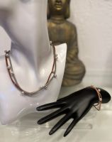 ❤️ Modeschmuck Armbänder Ketten Leder Perlen grau braun cognac Bayern - Schöllkrippen Vorschau