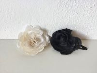 Schmuck Rose schwarz Blüte creme weiß Haarklammer Klammer Haar Bayern - Ustersbach Vorschau