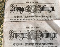 2 x ORIG. Leipziger Zeitung 1778 Wien, München, Konstantinopel… München - Pasing-Obermenzing Vorschau