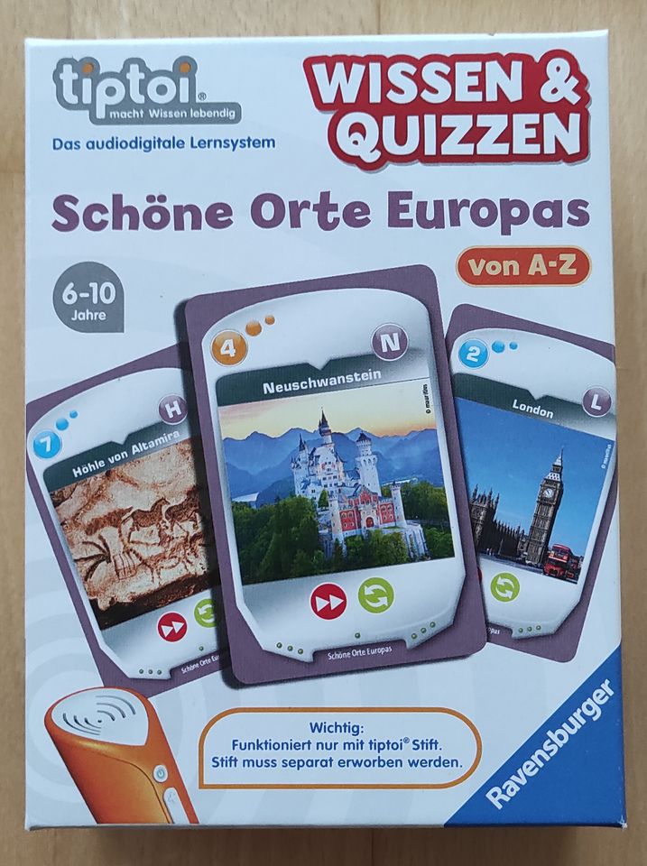Ravensburger tiptoi - Wissen & Quizzen: Schöne Orte Europas von A in Donauwörth