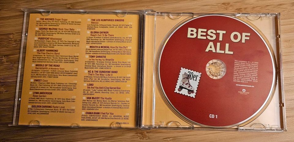 Best of All 70er CD 1 (best of 70er Album) in Dannstadt-Schauernheim