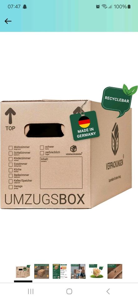 6 Umzugskartons in Knüllwald