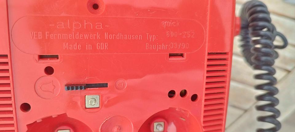 ❤️‍❤️‍RFT Telefon Alpha quick DDR Tastentelefon BJ 1990❤️‍❤️‍ in Schlotheim