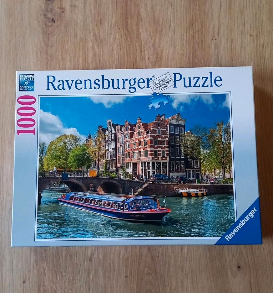 Ravensburger 1000 Teile Puzzle - Grachtenfahrt in Amsterdam in Malente