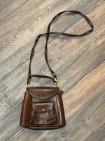 Tasche Vintage 22x23cm echtes Leder braun mit Reißverschluss Niedersachsen - Einbeck Vorschau