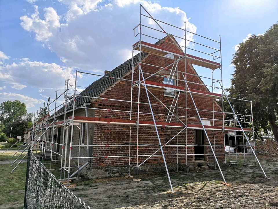 Malergerüst Bau Fassanden Gerüst Rüstung Plettac SL 70 Vermietung in Neubrandenburg