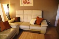 NEUWERTIGES ECHTLEDER Sofa Couch 3-Sitzer Ferrara creme Bayern - Hirschau Vorschau